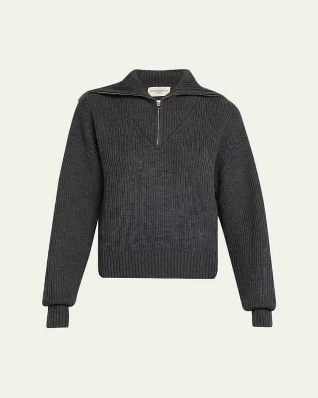 Vera Quarter-Zip Wool Sweater